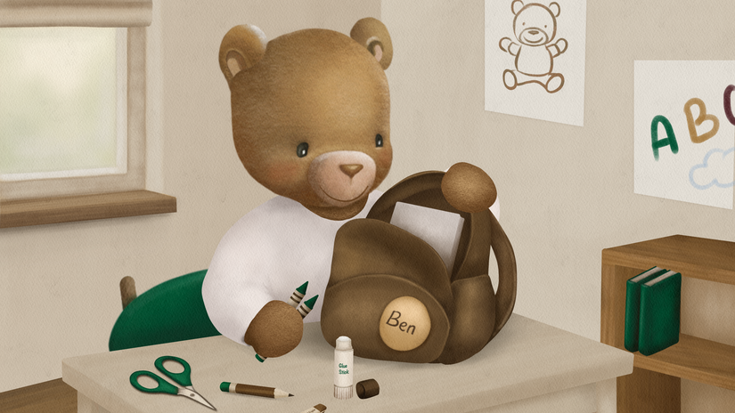 FIRST DAY AT SCHOOL WITH BEAR BEN